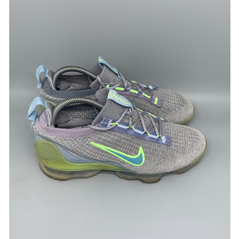 Nike Air Vapormax 2021‎ FK Grey Lime Running Shoes DB1550-003 Women's Sz 8.5
